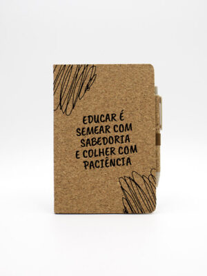 Bloco de Cortiça A5 "Educar é Semear …"