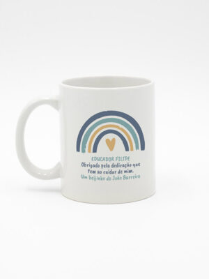 Caneca "Arco-Íris Agradecimento - Azul"