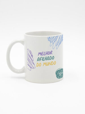 Caneca "Melhor Afilhdao do Mundo"