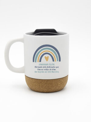 Caneca Eco "Arco-Íris Agradecimento - Azul"