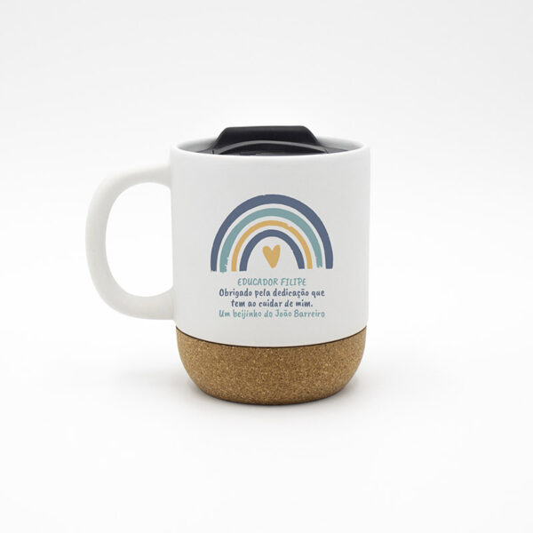 Caneca Eco "Arco-Íris Agradecimento - Azul"