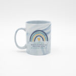 Caneca Mármore "Arco-Íris Agradecimento - Azul"