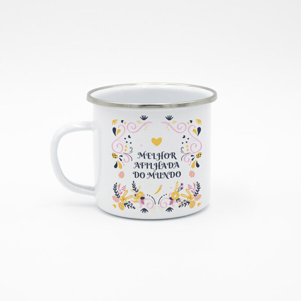 Caneca Retro "Melhor Afilhada do Mundo"