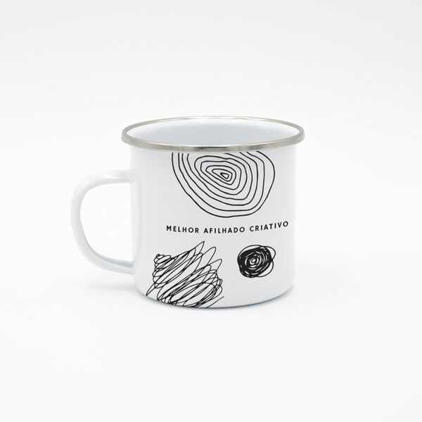 Caneca Retro "Melhor Afilhado Criativo"
