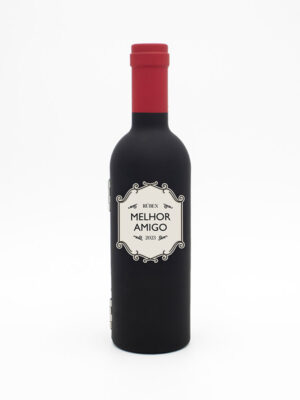 Garrafa com Kit Acessorios de Vinho  "Melhor Amigo"