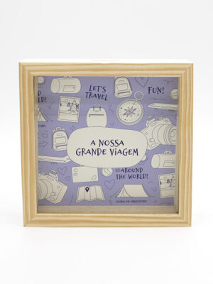 Moldura Mealheiro "A Nossa Grande Viagem - Azul"