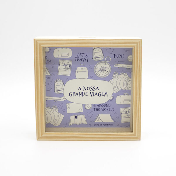 Moldura Mealheiro "A Nossa Grande Viagem - Azul"