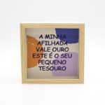 Moldura Mealheiro "Afilhada Vale Ouro"