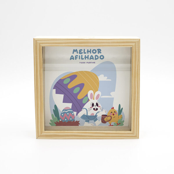 Moldura Mealheiro "Melhor Afilhado Páscoa"