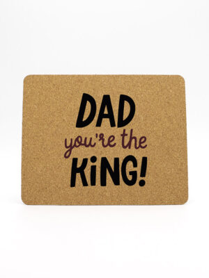 Mouse Pad Cortiça "Dad King"