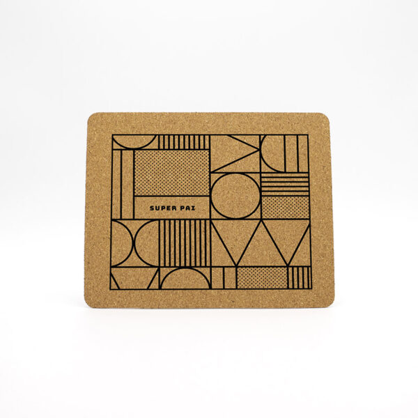 Mouse Pad Cortiça "Super Pai"