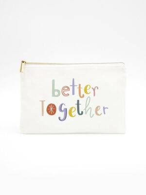 Necessaire Branca "Better Together"