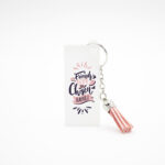 Porta Chaves com Pendente "Friends Chosen Family"