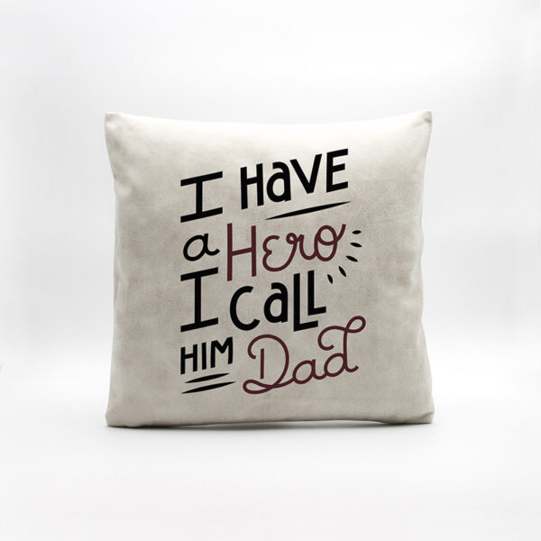Almofada em Pele Sintética "Hero Call Dad"