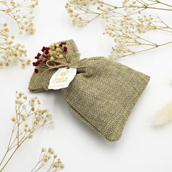 Saco de Juta Natural Perfumado Alfazema