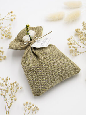 Saco de Juta Natural Perfumado Alfazema