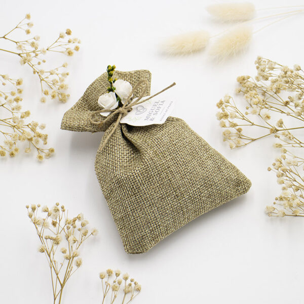 Saco de Juta Natural Perfumado Alfazema