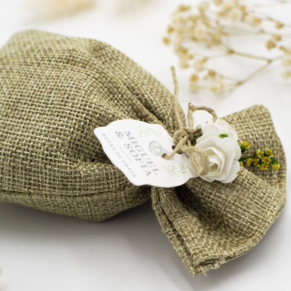 Saco de Juta Natural Perfumado Alfazema
