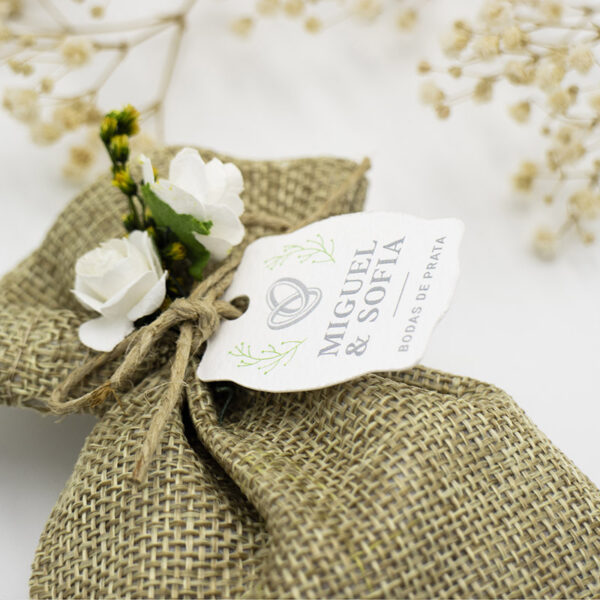 Saco de Juta Natural Perfumado Alfazema