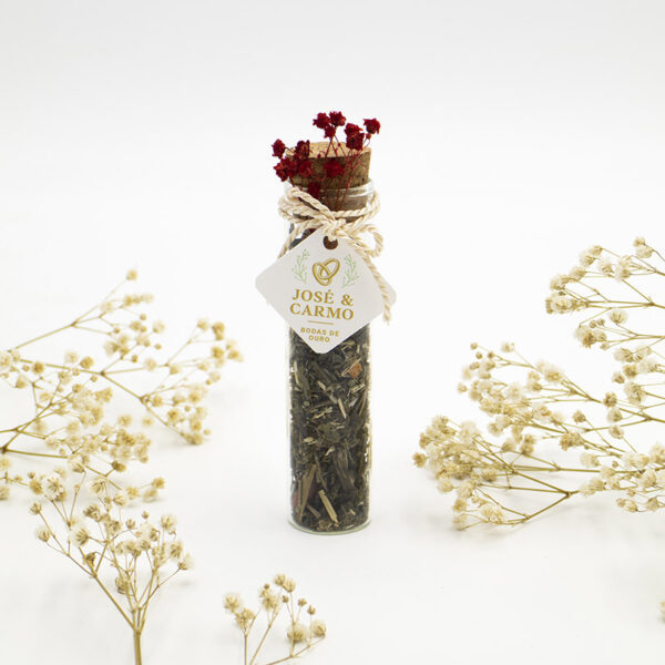 Tubo em Vidro com Chá Green Dragon Blend