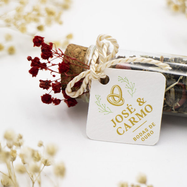 Tubo em Vidro com Chá Green Dragon Blend