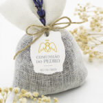 Saco de Juta Branco Perfumado Alfazema