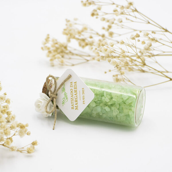 Frasco em Vidro com Sais Aromaticos Aloé Vera